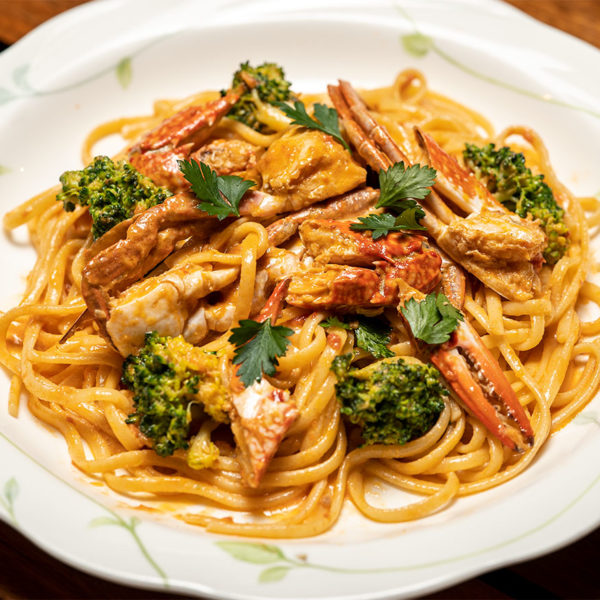 ワタリガニのリングイネ